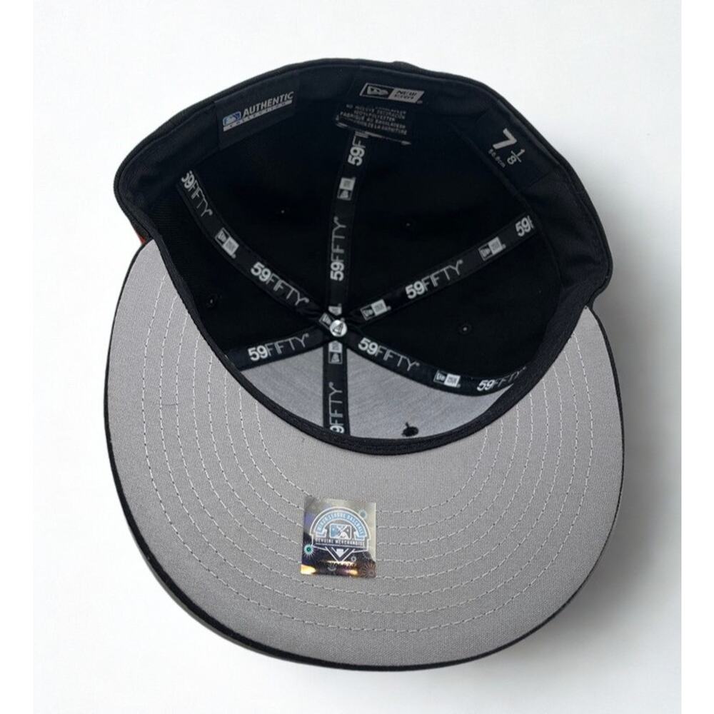 Syracuse Mets New Era 59FIFTY On-Field Alternate Fitted Hat 7 1/8 Black MiLB - Picture 6 of 8